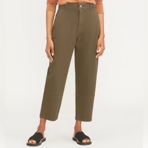 Everlane Utility Barrel Pant - Dark Moss - Size 0
